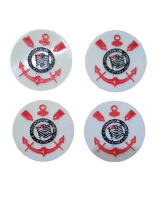 Imagem de 4 Porta Copo Redondo Corinthians Timão Personalizado Present