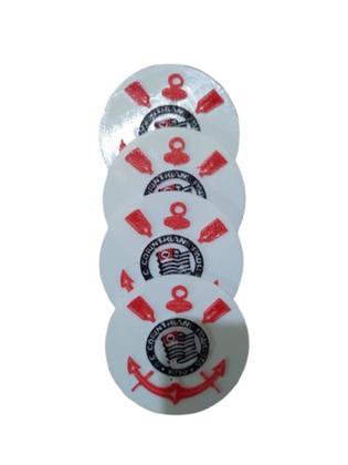 Imagem de 4 Porta Copo Redondo Corinthians Timão Personalizado Present