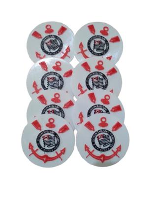 Imagem de 4 Porta Copo Redondo Corinthians Timão Personalizado Present