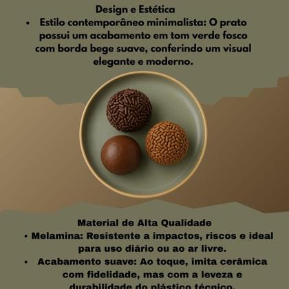 Imagem de 4 Prato Melamina Resistente 15cm Para Pão De Mel E Doces