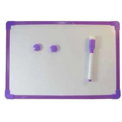 Imagem de 4 Quadro Branco Lousa 30x20cm Magnético Com Caneta e Apagador