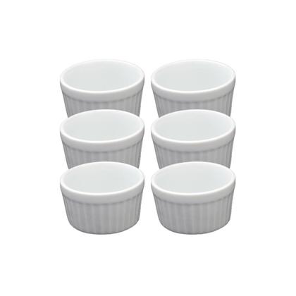Imagem de 4 Ramekin Mini de Porcelana 40 ml Para Pate e Petiscos Cozinha Restaurante Hotel 2 Linha