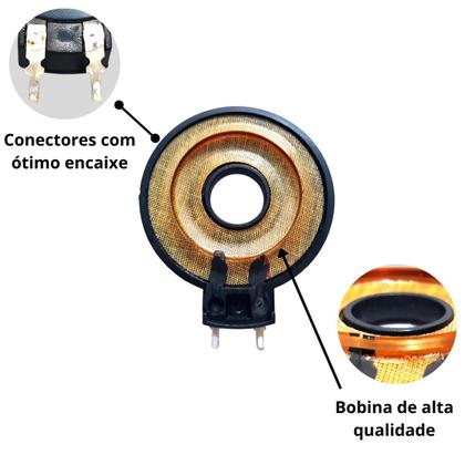 Imagem de 4 Reparo Driver D200 8 Ohms 100w e 2 Super Tweeter St200 Jbl Selenium Diafragma Fenólico Material Reforçado