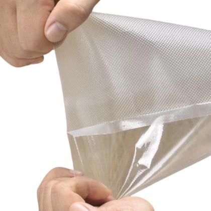 Imagem de 4 Rolos Nanocubos 15x500cm transparentes, Embalagens, Sacos com Ranhura para Seladora A Vácuo