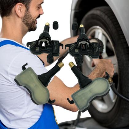 Imagem de 4 Sensores de pressão de pneu tpms 68105280AE ou 68313387AB mesma peça Chrysler 433 MHz Fiat Toro Jeep Compass Renegade