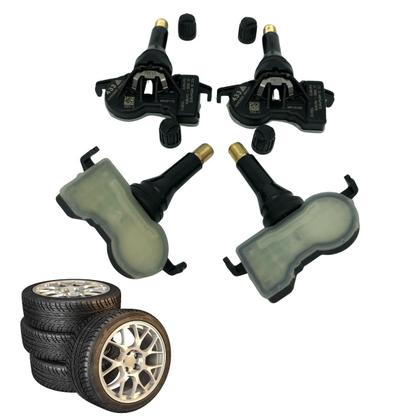 Imagem de 4 Sensores de pressão de pneu tpms 68105280AE ou 68313387AB mesma peça Chrysler 433 MHz Fiat Toro Jeep Compass Renegade