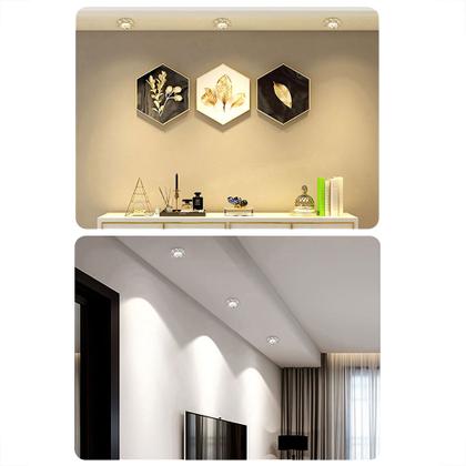 Imagem de 4 Spot Pastilhas Cristal 10cm Embutir Redondo Hall Lavabo Ac972