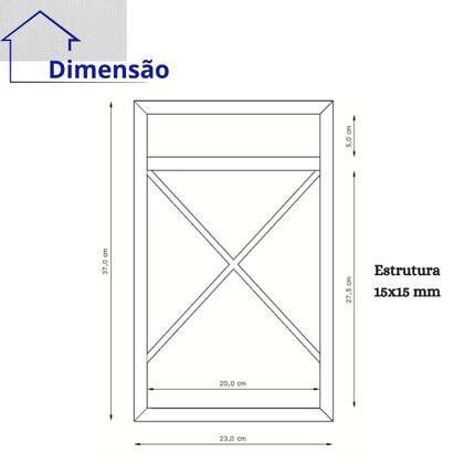 Imagem de 4 Suporte Nicho Prateleira Industrial Parede 37X20Cm Branco