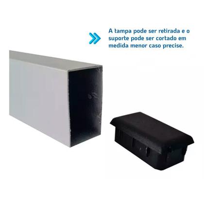 Imagem de 4 Suporte Pia Parafusar Grapa Bancada Granito 60Cm Branca