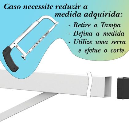 Imagem de 4 SUPORTES PIA PARAFUSAR BANCADA APARADOR 30 CM Branco