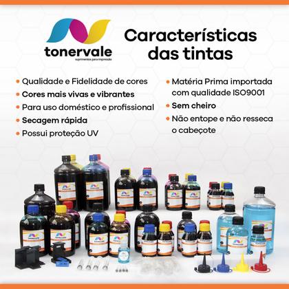 Imagem de 4 Tinta Para HP 2516 3516 3546 2546 662 1,25L BK Pigmentado