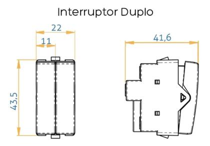 Imagem de 4 Tomada Embutir 3 Pinos 10a + 3 Interruptor Duplo Simples + 4 Interruptor Simples Branco Margirius