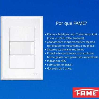 Imagem de 4 Tomadas Padrão 2P+T 20A Vermelha Simples MODULARE/EVIDENCE/ BLANC+ - FAME
