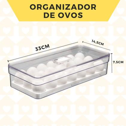 Imagem de 4 UN Organizadores Modular Acrilico Com Porta Ovos P/ Cozinha