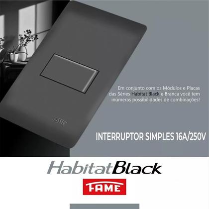 Imagem de 4 Unid- Interruptor Black 16a/250v C/ Parafusos Imperdíveis