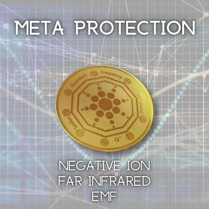 Imagem de 4 Unidades Anti Rad. E Proteção Quântica EMF Far Infra Red Celular Pc Tv Radiônica Duplo Decágono Ions Negativo