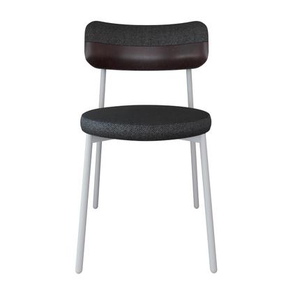 Imagem de 4 Unidades Cadeira Kyta fixa C/4 Pés 50 X 44,7 X 83,8 cm Pés Brancos