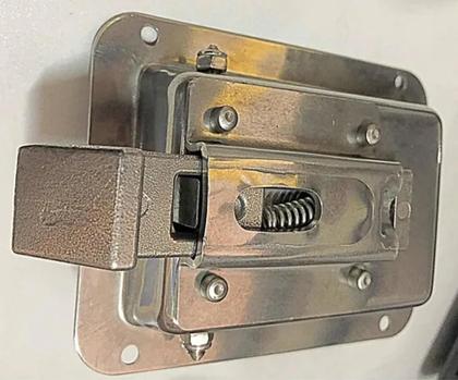 Imagem de 4 X Fechadura Inox fecho Porta Bau Maleiro Furgão Motor Home Onibus
