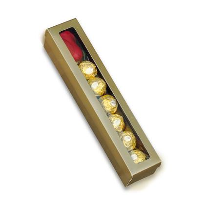 Imagem de 40 caixa botão rosa doce bombom para presentes