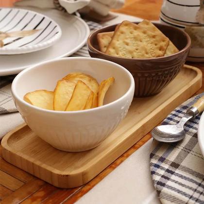 Imagem de 40 Petisqueiras de Bambu Restaurante 20x10cm Bandeja Lyor Petiscos Multiuso