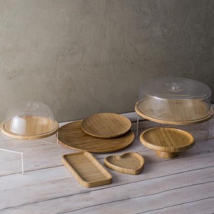 Imagem de 40 Petisqueiras de Bambu Restaurante 20x10cm Bandeja Lyor Petiscos Multiuso