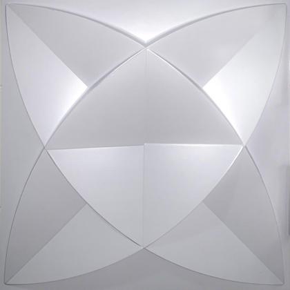 Imagem de 40 Placas Pvc 3d Revestimento de Parede Auto relevo decorativa Quarto Sala Cozinha 25cm x 25cm