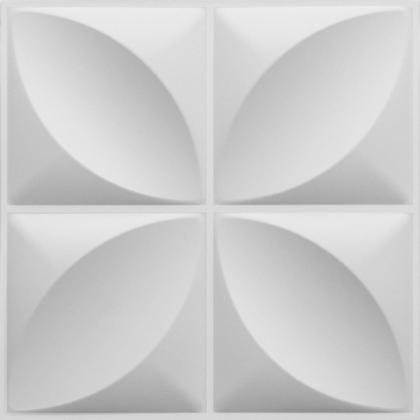 Imagem de 40 Placas Pvc 3d Revestimento de Parede Auto relevo decorativa Quarto Sala Cozinha 25cm x 25cm