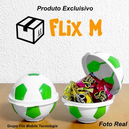 Imagem de 40 Pote Mix Bola de Futebol Verde Festa Infantil Lembrancinha p/ Sacola Surpresa