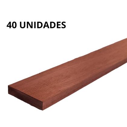 Imagem de 40 Ripas Sarrafos Eucalipto 1x5x70cm Aplainado Artesanato