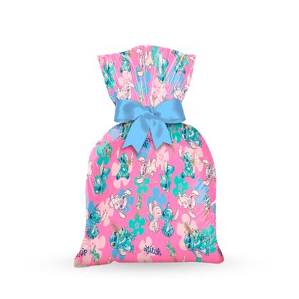 Imagem de 40 Sacolas Lembrancinhas Festa Stitch Rosa Decoração anive