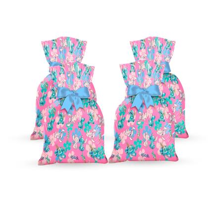 Imagem de 40 Sacolas Lembrancinhas Festa Stitch Rosa Decoração anive