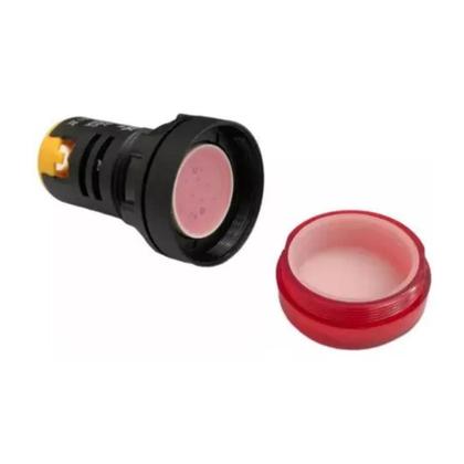 Imagem de 40 Sinalizadores 22mm Sonoro 50dB Led 24Vca/CC - Metaltex