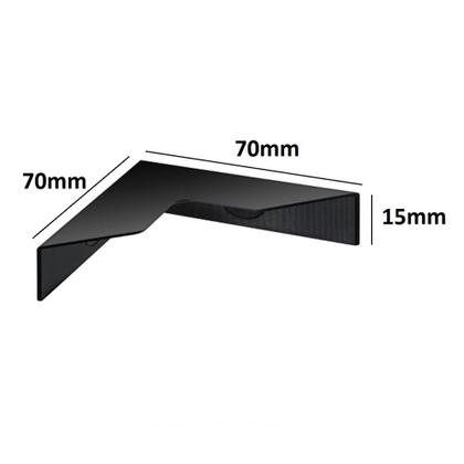 Imagem de 400 Cantoneira Proteção Embalagem Transporte MDF Alumínio Vidro 70x70mm
