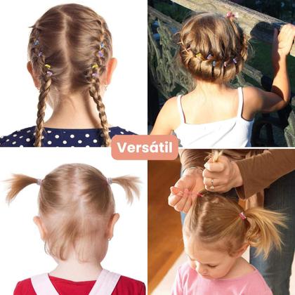 Imagem de 4000 Peças Xuxinha Liguinha Elástico Cabelo Feminino 2 Pacotes