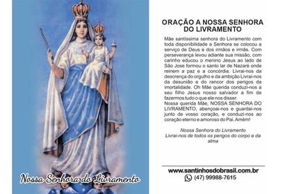Imagem de 4000 Santinho N S Nossa Senhora do Livramento (oração no verso) - 7x10 cm