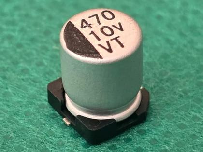 Imagem de 40x Capacitor Eletrolitico 470uf/10v Smd 105º 6,3x7,7mm