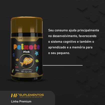 Imagem de 40x omega 3 infantil kids peixote 60caps mastigavel atacado