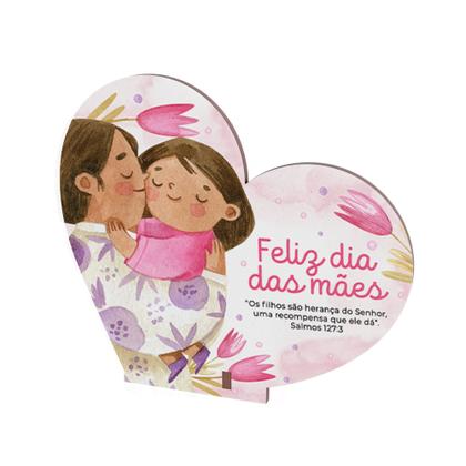 Imagem de 45 Coração MDF Kit Homenagem com Amor Especial Mães