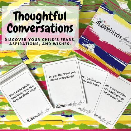 Imagem de 4Lovebirds Family Games - 100 Conversation Starters for Family and Friends - Fun Game Night for The Whole Family - Easy to Play, Routine Breaker, Car Travel Games, Road Trip &amp Dinner Table