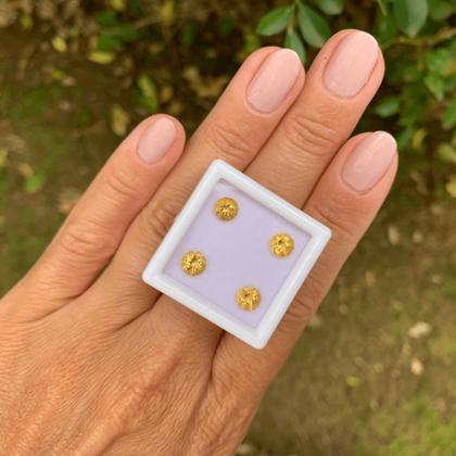 Imagem de 4ø Citrino Brilhante ø5mm 1,77ct