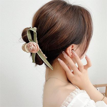 Imagem de 4pcs Resin Hair Clip, Senior Girls Retro Cute Hair Clip