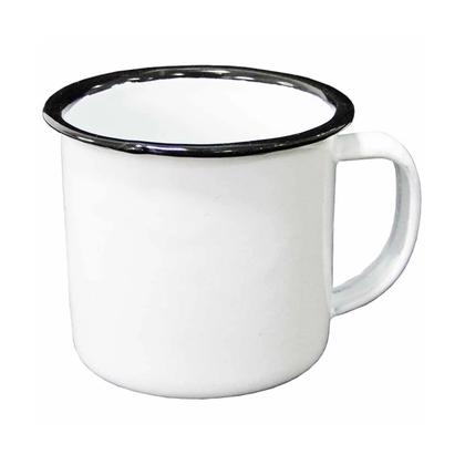 Imagem de 4un Canecas Esmaltada tradicional 100ml Café Chá branca