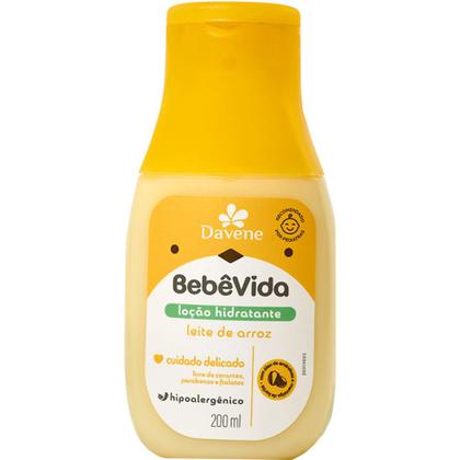 Imagem de 4UN Loção Hidratante Bebe Vida Leite de Arroz 200ml Davene