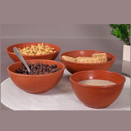 Imagem de 4un TIGELA 500ml BOWL CUMBUCA SOPA CALDO VERMELHO