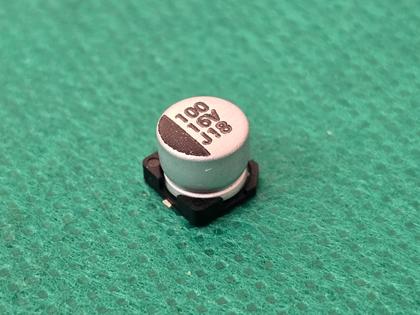 Imagem de 4x Capacitor Eletrolitico 100uf/16v Smd 105 6,3x5,5mm Kps