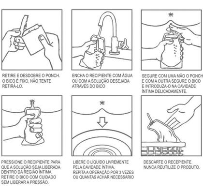 Imagem de 4x Ducha Higiênica Descartável In M Chuca Xuca Enema