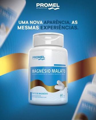 Imagem de 4x Magnésio Malato 60 Cáps 500Mg Promel