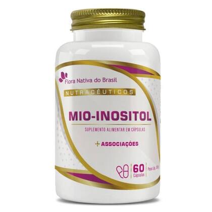 Imagem de 4x Mio-Inositol (Mio-Inositol + associações) 500Mg 60 Caps Flora Nativa