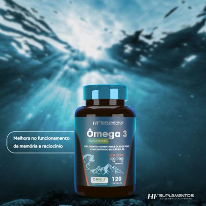 Imagem de 4x OMEGA 3 CONCENTRADO 120 CAPS HF SUPLEMENTOS