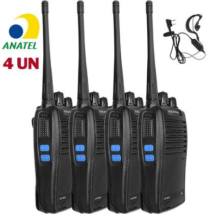 Imagem de 4x Rádio Comunicador AQUARIO HT-50U 16 canais HT Walk Talk